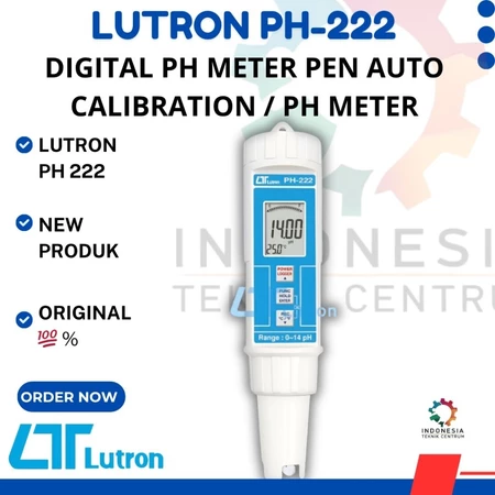 LUTRON PH-222 Digital pH Meter Pen Auto Calibration | Alat Ukur pH
