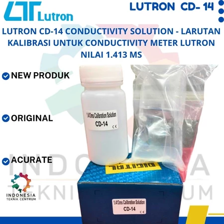 Lutron CD-14 Conductivity Solution – Larutan Kalibrasi Conductivity Meter 1.413 mS