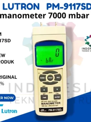 icon arrow left boldicon arrow right bold Share: 0 Lutron PM-9117SD Manometer Digital 7000 mbar dengan Data Logger