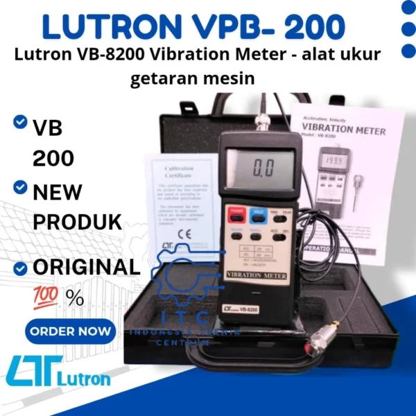 Lutron VB-8200 Vibration Meter - alat ukur getaran mesin Lutron VB-8200 Vibration Meter - alat ukur getaran mesin