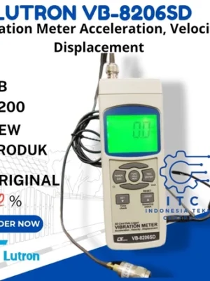 Lutron 8206SD Vibration Meter Acceleration, Velocity, Displacement