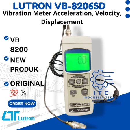 Lutron 8206SD Vibration Meter Acceleration, Velocity, Displacement Lutron 8206SD Vibration Meter Acceleration, Velocity, Displacement