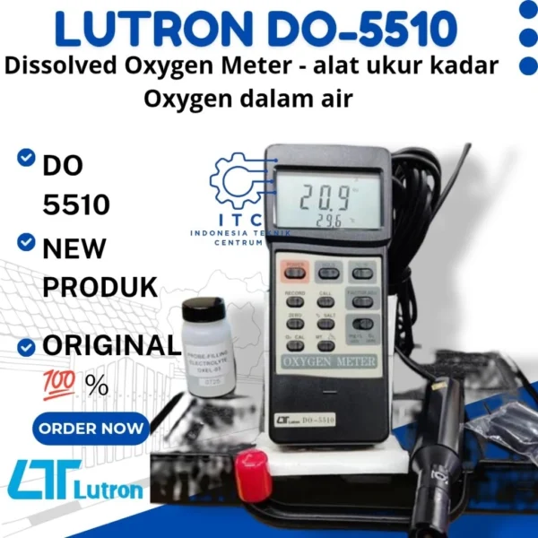 Lutron DO-5510 Dissolved Oxygen Meter | Alat Ukur DO Air