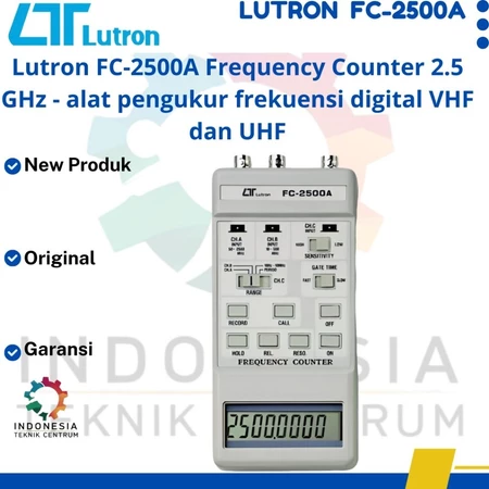 Lutron FC-2500A Frequency Counter 2.5 GHz – Alat Pengukur Frekuensi Digital VHF UHF Lutron FC-2500A Frequency Counter 2.5 GHz – Alat Pengukur Frekuensi Digital VHF UHF