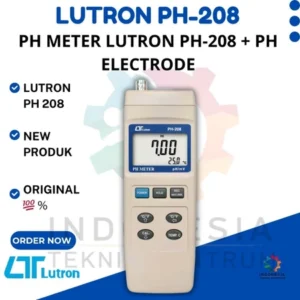 Lutron PH-208 pH Meter + Electrode | Alat Ukur pH Digital