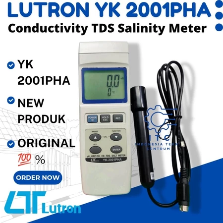 LUTRON YK-2001PHA Conductivity TDS Salinity Meter | Alat Ukur Air
