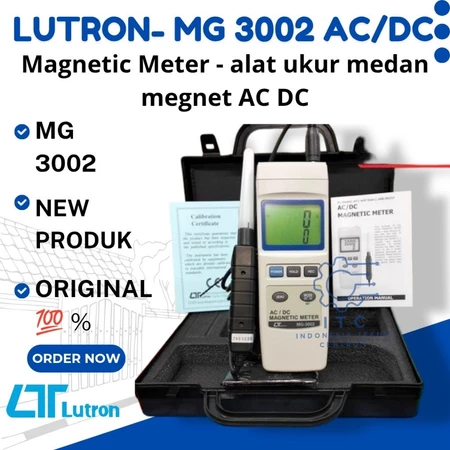 Lutron MG-3002 Magnetic Meter digital alat ukur medan magnet AC DC Lutron MG-3002 Magnetic Meter digital alat ukur medan magnet AC DC
