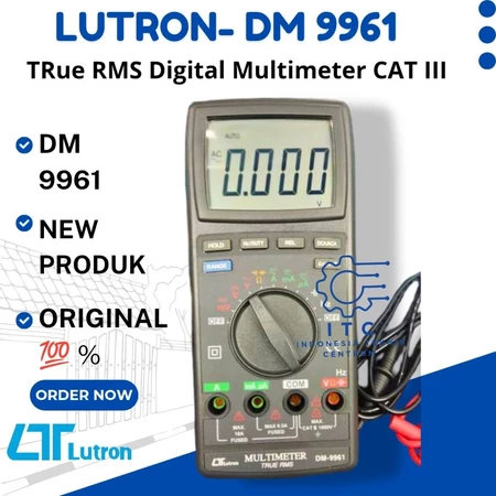 LUTRON DM-9961 True RMS Digital Multimeter CAT III alat ukur listrik digital