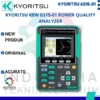 Kyoritsu KEW 6315-01 Power Quality Analyzer dengan 3 sensor penjepit arus KEW 8125 500A untuk analisis kualitas daya listrik.