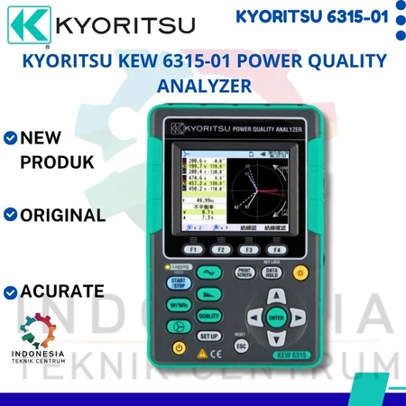 Kyoritsu KEW 6315-01 Power Quality Analyzer dengan 3 sensor penjepit arus KEW 8125 500A untuk analisis kualitas daya listrik. Kyoritsu KEW 6315-01 Power Quality Analyzer dengan 3 sensor penjepit arus KEW 8125 500A untuk analisis kualitas daya listrik.