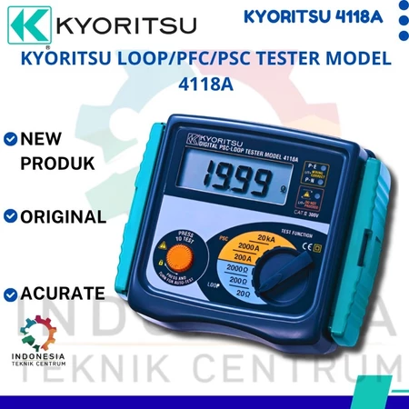 Kyoritsu 4118A LOOP PFC PSC Tester alat ukur impedansi loop dan arus hubung singkat prospektif pada instalasi listrik Kyoritsu 4118A LOOP PFC PSC Tester alat ukur impedansi loop dan arus hubung singkat prospektif pada instalasi listrik