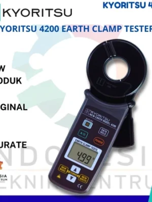 Kyoritsu 4200 Digital Earth Clamp Tester alat ukur resistansi grounding dan arus AC dengan teknologi penjepit digital