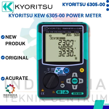 Kyoritsu KEW 6305 Power Meter alat ukur daya listrik dan analisis energi listrik satu fase tiga fase