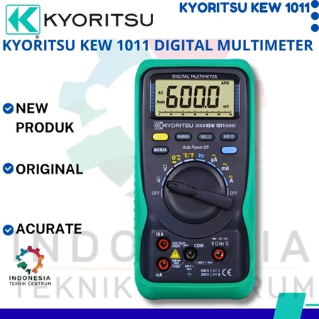 Digital Multimeter Kyoritsu KEW 1011 alat ukur tegangan arus resistansi kapasitansi frekuensi dan suhu