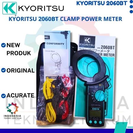 Kyoritsu KEW 1052 Digital Multimeter True RMS profesional untuk mengukur tegangan AC DC, arus listrik, resistansi, frekuensi, kapasitansi, dan temperatur.