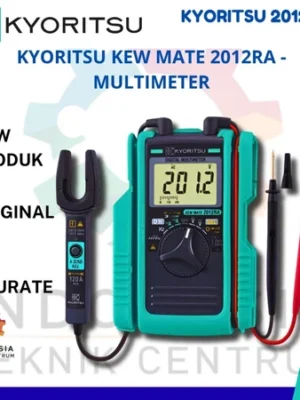 Kyoritsu KEW MATE 2012RA Digital Multimeter AC DC 120A dengan sensor penjepit terbuka untuk pengukuran arus, tegangan, resistansi, kapasitansi, dan frekuensi listrik