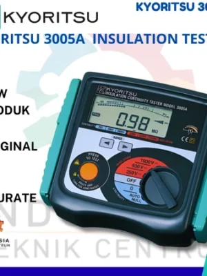 Kyoritsu 3005A Digital Insulation Tester 250V 500V 1000V untuk mengukur resistansi isolasi dan kontinuitas listrik