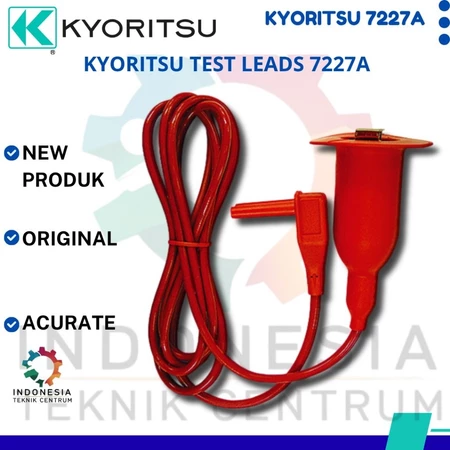 Kyoritsu Test Leads 7227A kabel pengujian 3 meter dengan line probe dan klip buaya untuk insulation tester Kyoritsu 3128.