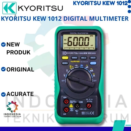 Digital Multimeter Kyoritsu KEW 1012 True RMS alat ukur tegangan arus resistansi dan frekuensi