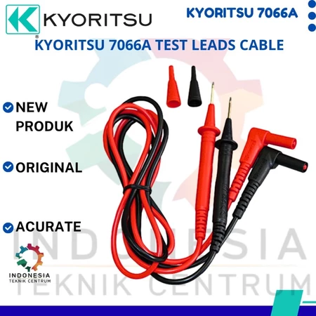 Kyoritsu 7066A Test Leads Cable Original kabel probe multimeter panjang 1100 mm dengan konektor plug 4 mm