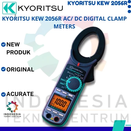 Kyoritsu KEW 2056R AC/DC Digital Clamp Meter 1000A True RMS untuk pengukuran arus dan tegangan listrik Kyoritsu KEW 2056R AC/DC Digital Clamp Meter 1000A True RMS untuk pengukuran arus dan tegangan listrik