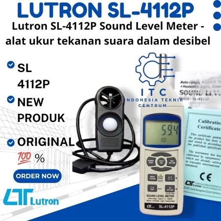 Lutron SL-4112P Sound Level Meter alat ukur tekanan suara dan tingkat kebisingan dalam satuan desibel dB