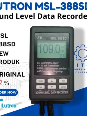 Lutron SL-4112P Sound Level Meter alat ukur tekanan suara dan tingkat kebisingan dalam satuan desibel dB