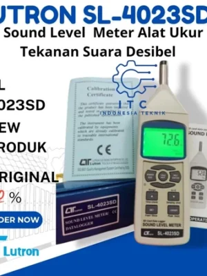 LUTRON SL-4023SD Sound Level Meter alat ukur tekanan suara dalam desibel dengan fitur SD data logger untuk pencatatan kebisingan