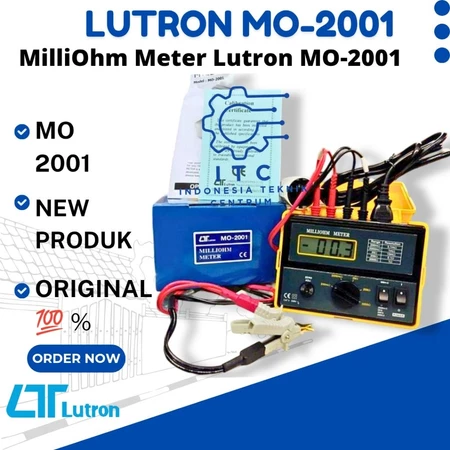 MilliOhm Meter Lutron MO-2001 alat ukur resistansi listrik rendah