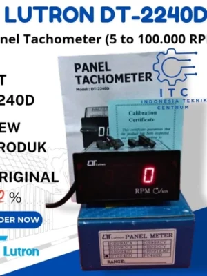 LUTRON DT-2240D Panel Tachometer alat ukur kecepatan putaran mesin 5–100.000 RPM