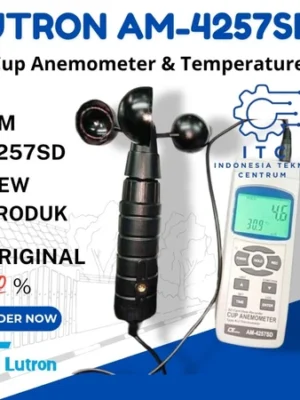 Lutron AM-4257SD Cup Anemometer & Temperature alat ukur kecepatan angin dan suhu dengan data logger kartu SD