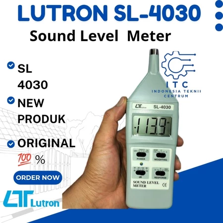 LUTRON SL-4001 Sound Level Meter alat ukur tekanan suara dan tingkat kebisingan dalam satuan desibel dB LUTRON SL-4001 Sound Level Meter alat ukur tekanan suara dan tingkat kebisingan dalam satuan desibel dB