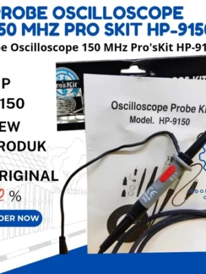Probe Oscilloscope 150 MHz Pro'sKit HP-9150 untuk pengukuran dan analisis sinyal elektronik menggunakan osiloskop