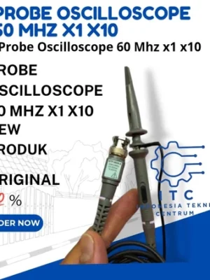 Probe Oscilloscope 60 MHz x1 x10 untuk pengukuran sinyal elektronik menggunakan osiloskop