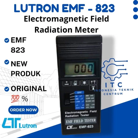 Lutron EMF-823 Electromagnetic Field Meter alat ukur digital untuk mengukur medan elektromagnetik