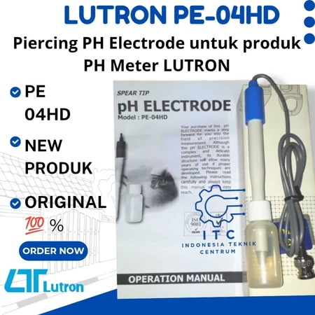 LUTRON PE04HD Piercing pH Electrode probe elektrode pH tipe tusuk untuk pH meter LUTRON