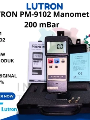 Lutron PM-9102 alat ukur tekanan udara 200 mBar