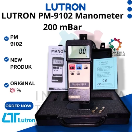 Lutron PM-9102 alat ukur tekanan udara 200 mBar