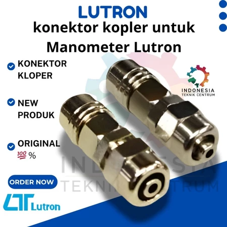 Konektor Kopler Manometer Lutron Original Stainless Steel