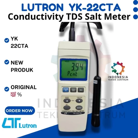 Alat Pengukur Konduktivitas TDS Garam Lutron YK-22CTA Akurasi Tinggi Alat Pengukur Konduktivitas TDS Garam Lutron YK-22CTA Akurasi Tinggi