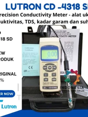 LUTRON CD-4318SD Precision Conductivity Meter alat ukur konduktivitas TDS kadar garam dan suhu air