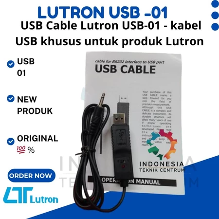Lutron USB-01 USB Cable kabel USB khusus untuk alat ukur Lutron