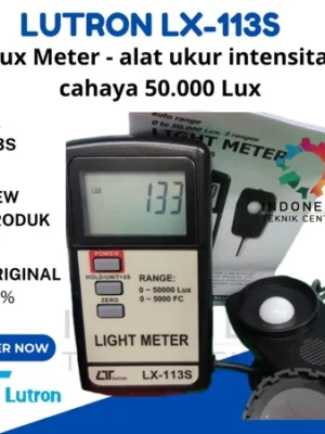 Lutron LX-113S Lux Meter alat ukur intensitas cahaya 50.000 Lux