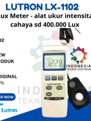Lutron LX-1102 Lux Meter alat ukur intensitas cahaya hingga 400.000 Lux
