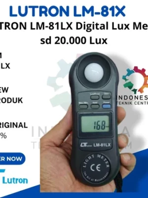 LUTRON LM-81LX Digital Lux Meter alat ukur intensitas cahaya hingga 20.000 Lux