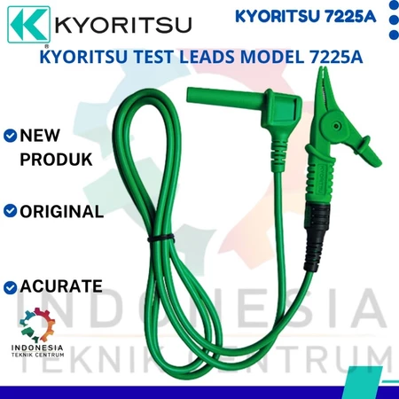 Kyoritsu Test Leads Model 7225A Guard Cord 1500 mm CAT IV 600 V untuk insulation tester