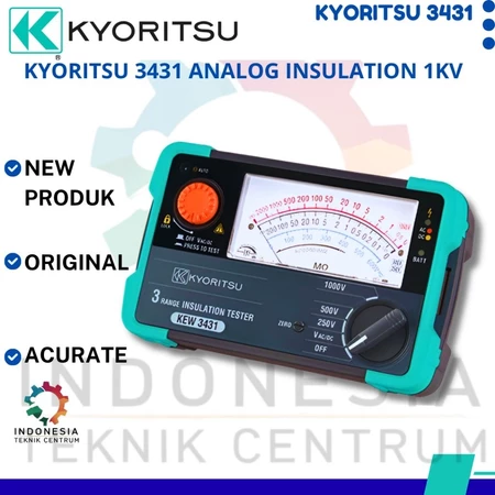 Kyoritsu KEW 3431 analog insulation tester 1000V alat ukur tahanan isolasi listrik