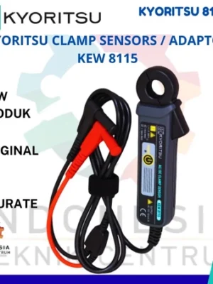 Kyoritsu KEW 8115 Clamp Sensor Adaptor AC DC untuk pengukuran arus listrik hingga 130A AC dan 180A DC.