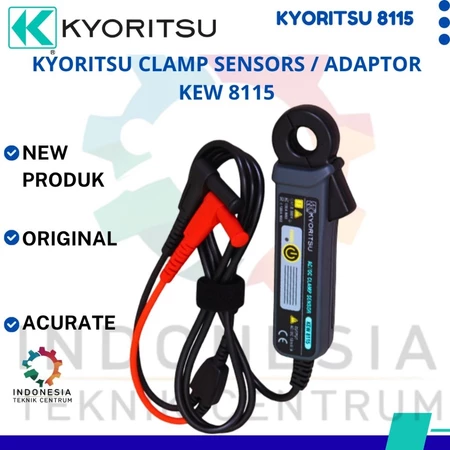 Kyoritsu KEW 8115 Clamp Sensor Adaptor AC DC untuk pengukuran arus listrik hingga 130A AC dan 180A DC.