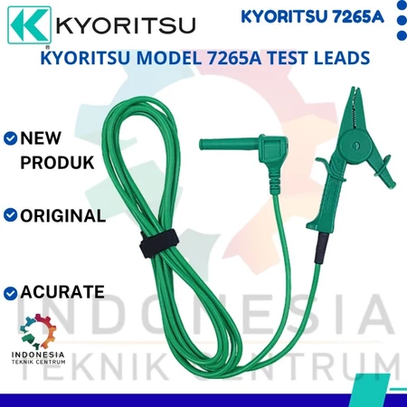 Kyoritsu Model 7265A Test Leads kabel guard 3 meter CAT IV 600V untuk insulation tester